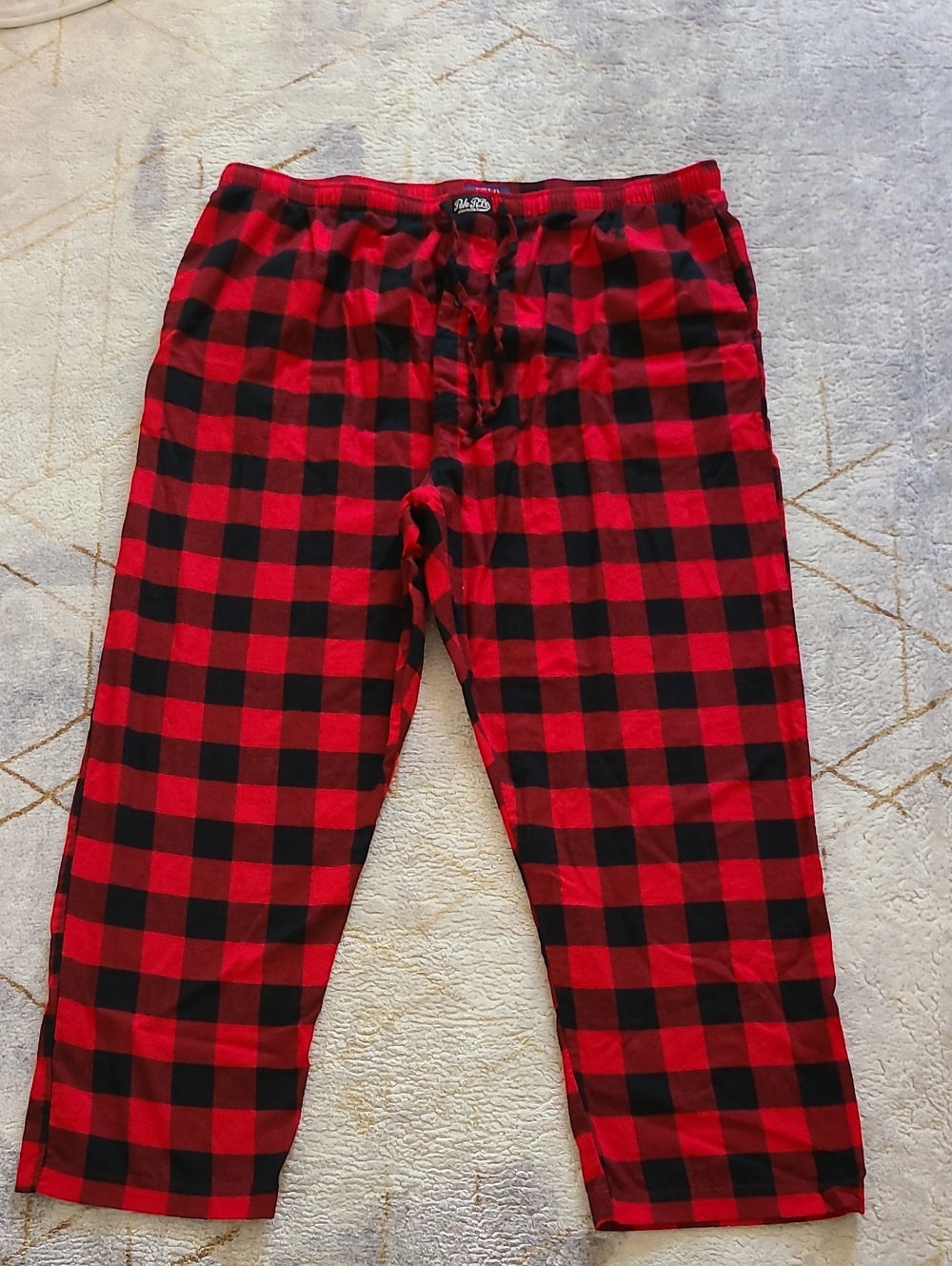Polo Ralph Lauren Men’s 2X Flannel Pajama Pants Red Black Buffalo Plaid Cotton